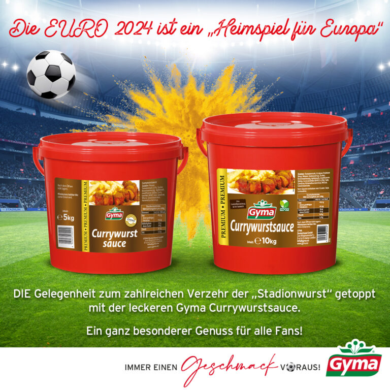 GYMA stadionwurst currywurst sauce